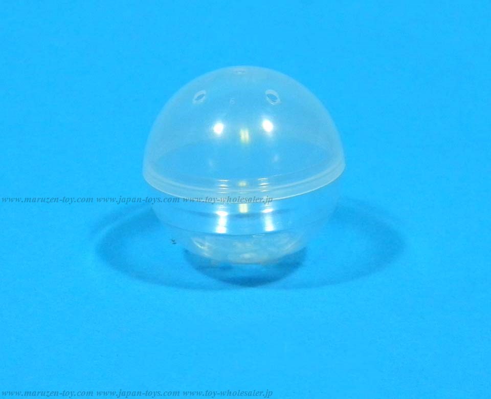 No.2 直径40ｍｍ ハード透明+ソフト半透明 「丸カプセル」（画像の透明と白乳色タイプです。）